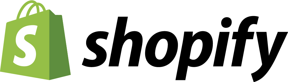 shopify logo black